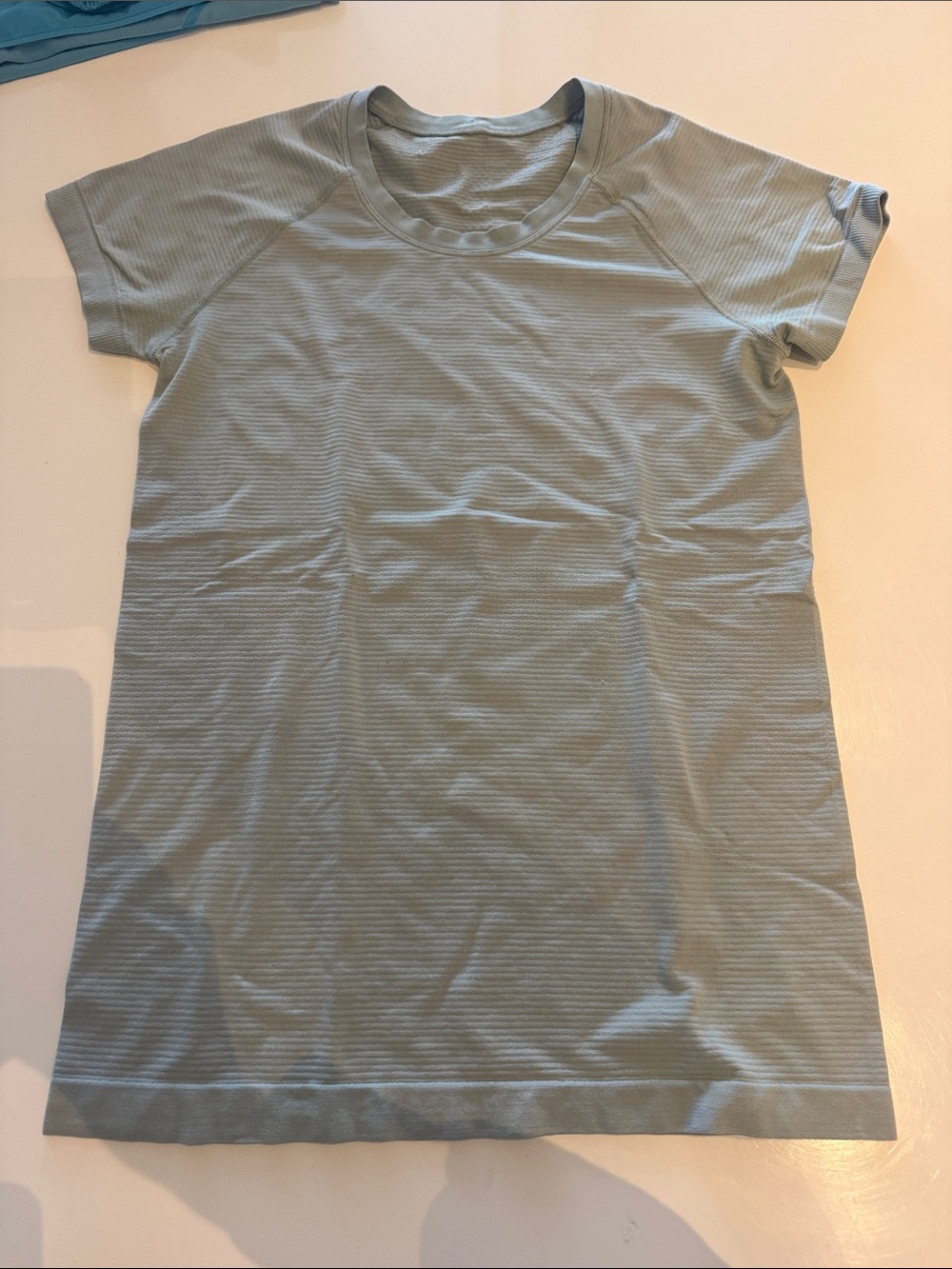 lululemon athletica Light Blue Short-Sleeve Tee